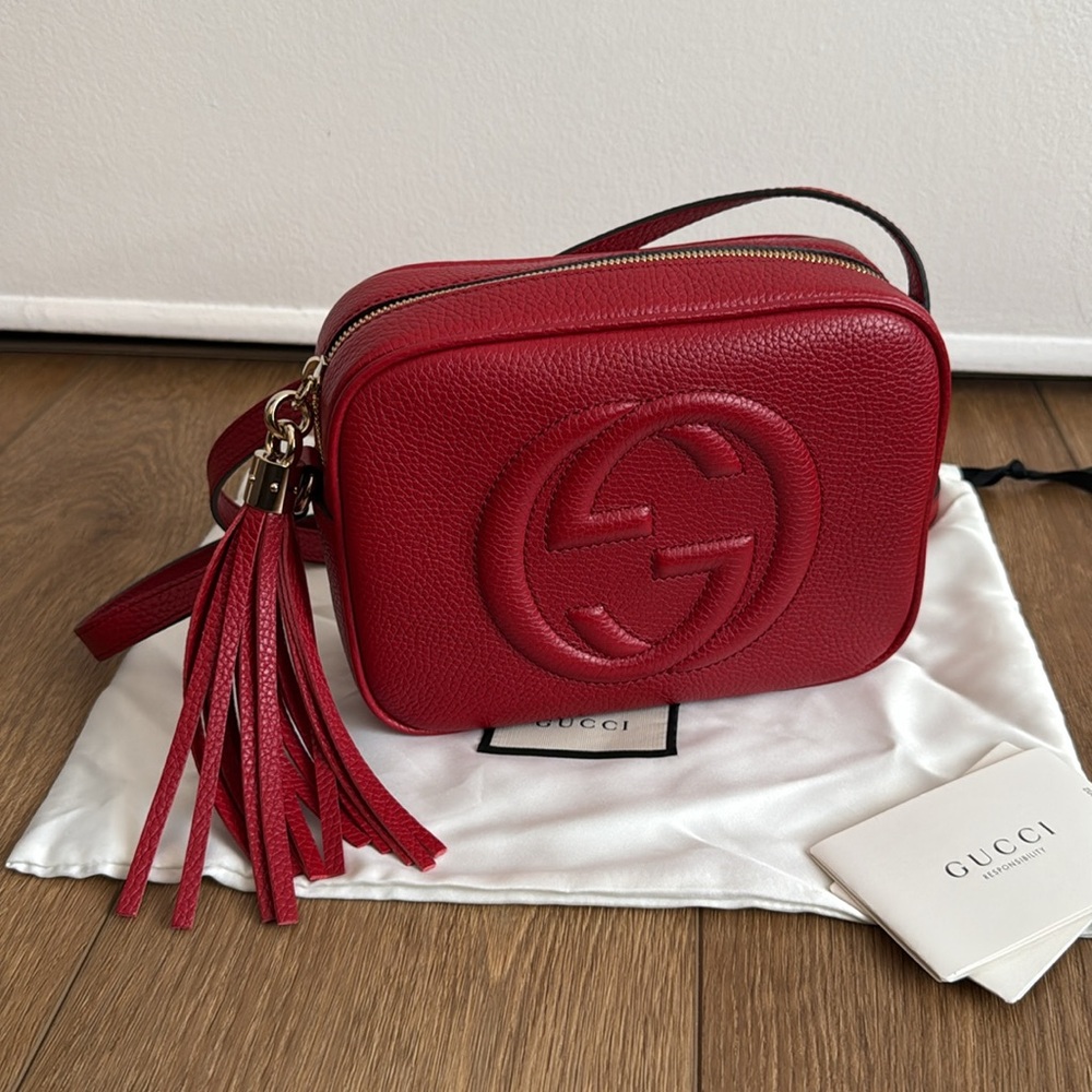 Gucci Red SoHo Disco Bag